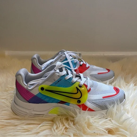 Nike Alphina 5000 Womens Size 8 White Orange Athletic Running Shoes Sneakers - Picture 2 of 7